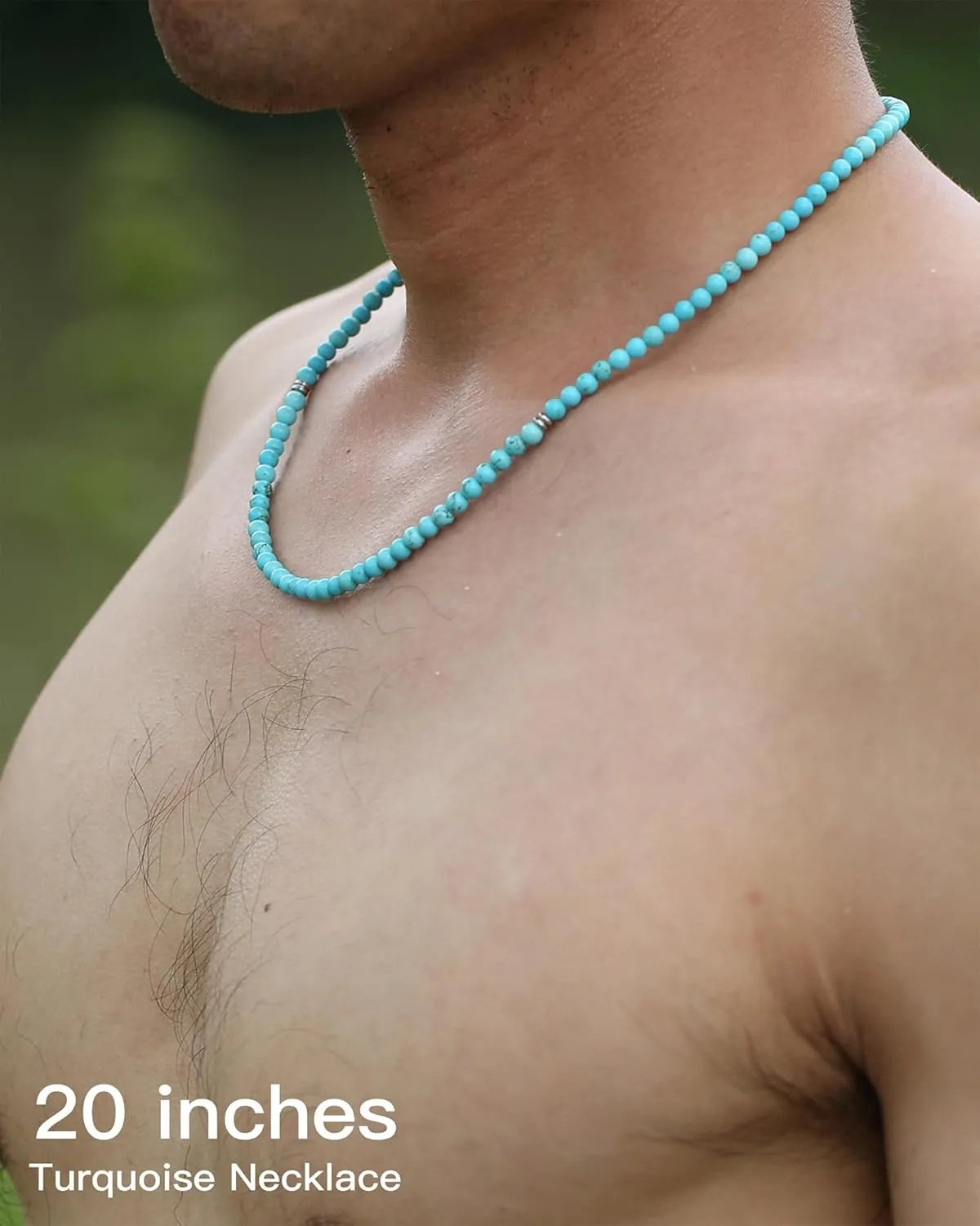 Gemstone Beaded Necklace for Men, Must-have Men's Accessories, Jewelry Gifts for Men