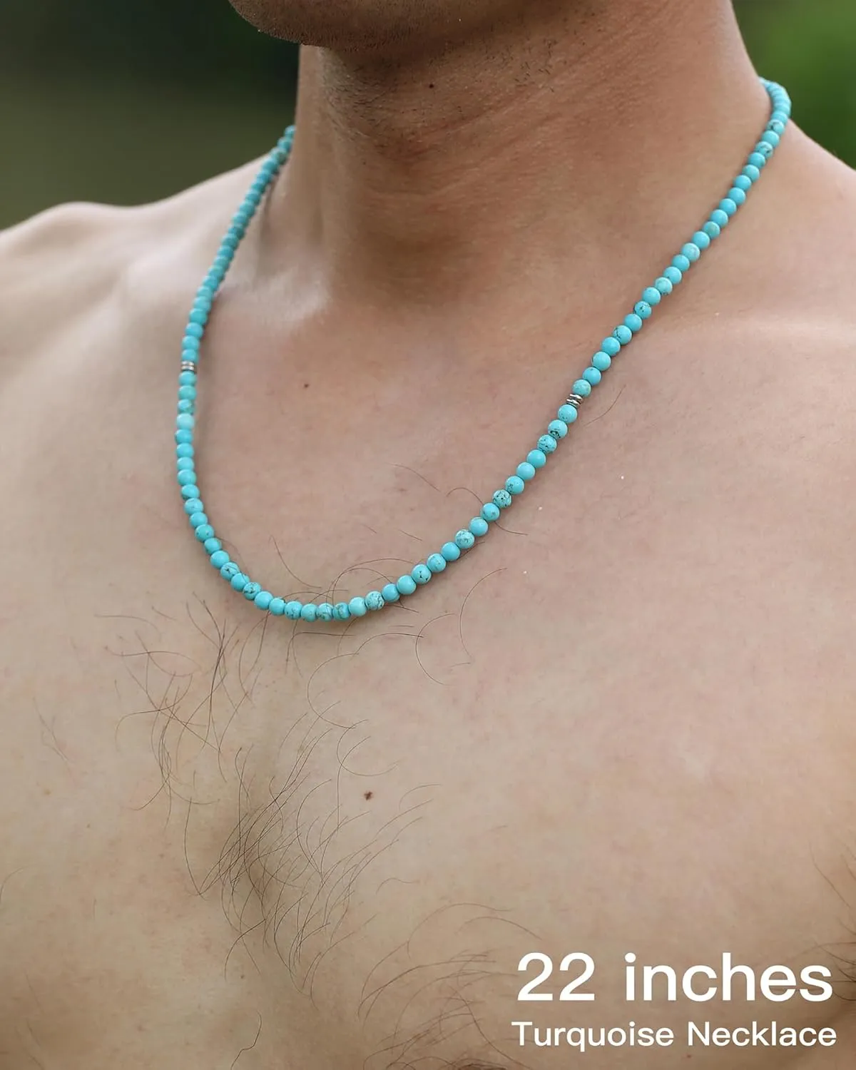Gemstone Beaded Necklace for Men, Must-have Men's Accessories, Jewelry Gifts for Men