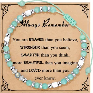 Gifts for Teen Trendy Stuff Natural Stone Bracelets Teen Birthday Gifts Cute Teenager Jewelry for Back to Scool East Christmas Gifts