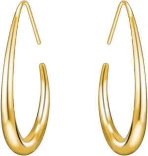 Gold Dangle Drop Statement Earrings for Women 925 Sterling Silver Post Rhinestone Hoop Earring Colorful Crystal Bohemian