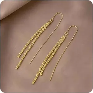 Gold Earrings for Women Trendy Gold Hoop Clip on Stud Pearl Earrings Dangle Chain Jewelry Hypoallergenic Birthday Gifts for Women
