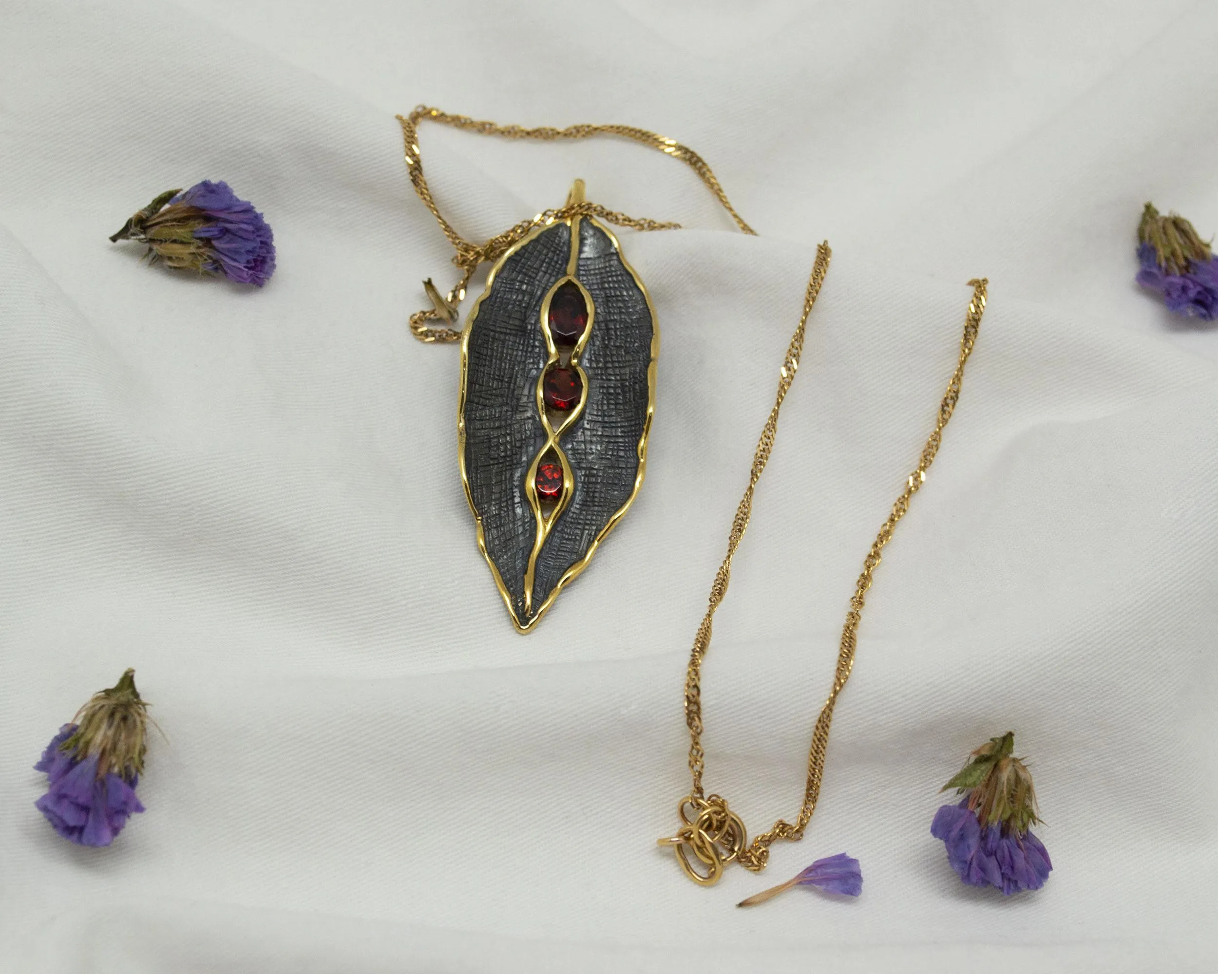 Grace Leaf Sterling Silver Pendant