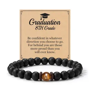 Graduation Gifts 2024 Friendship Bracelets 8th Grade Graduation Gifts Beaded Bracelet for Teen Boys Senior School Graduation Gifts for Him Son Brother Nephew