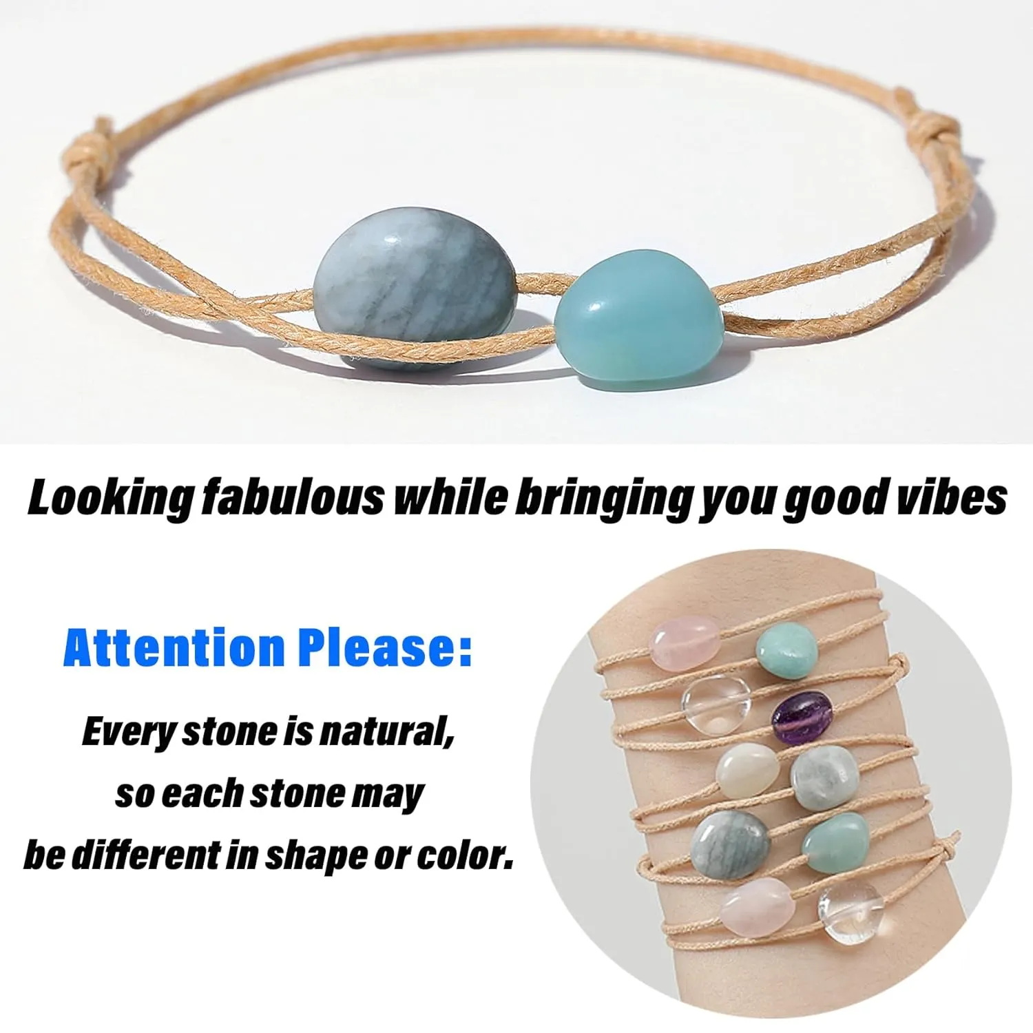Graduation Women Adjustable Fidget Bracelets Friendship Birthday Teen Girls Gifts Trendy Stuff Her Teenage 10 Years Old Cute Beaded Valentines Christmas Day Stocking Stuffers Easter Basket