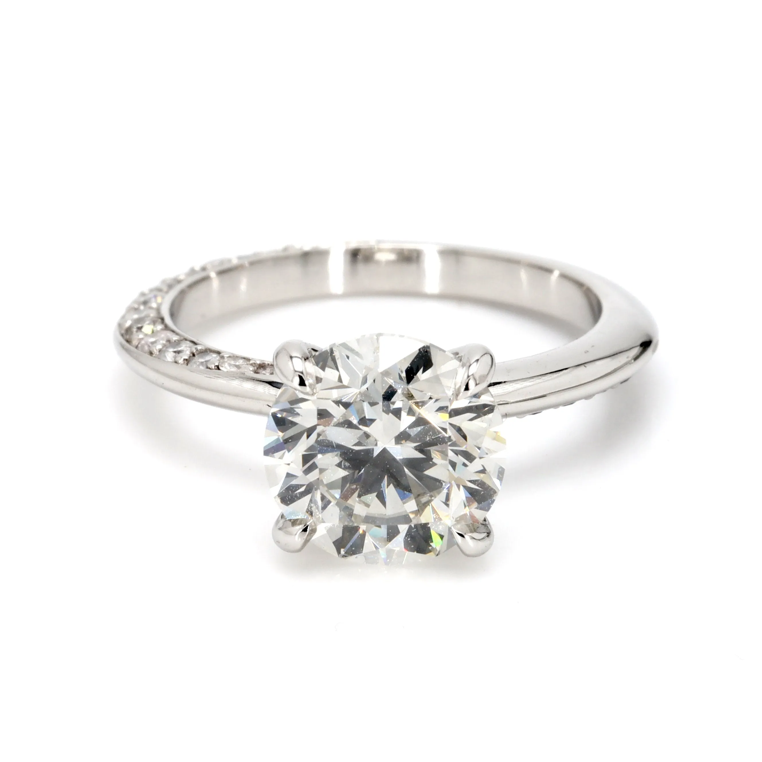 Grey Diamond Engagement Ring