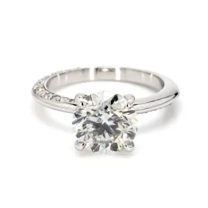 Grey Diamond Engagement Ring