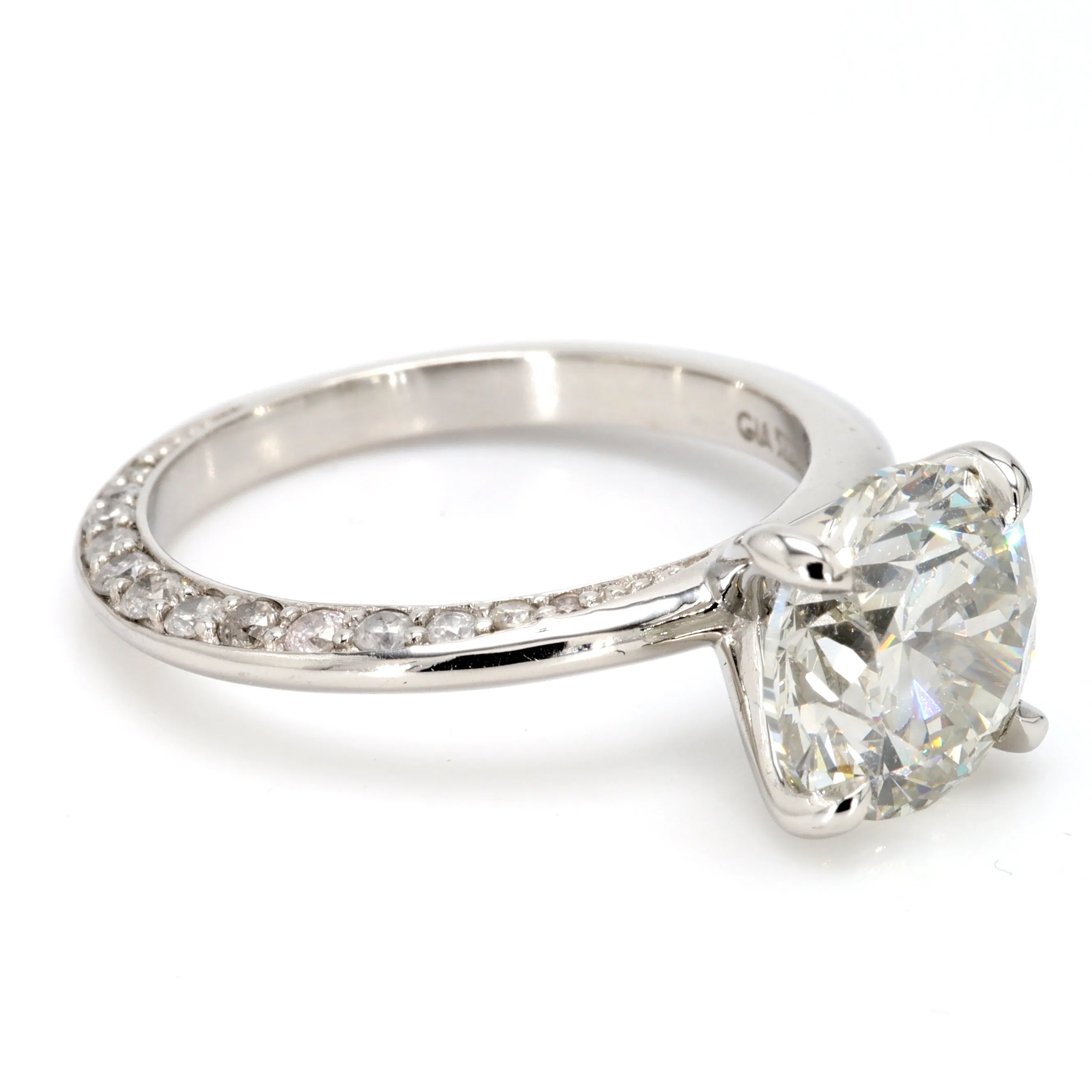 Grey Diamond Engagement Ring
