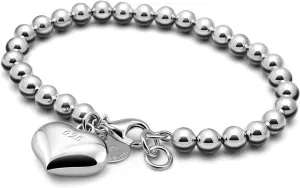 H&Beautimer 925 Sterling Silver 4-10MM Ball Chain Bracelet For Women's - Italian Handmade Bead Chain Bracelet 5''5.7''6.3''6.7''7.5''8''8.3''8.5''9 Inch Rose Gold Party Jewelry