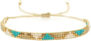 Handmade Boho Seed Bead Friendship Strand Bracelets for Women Charm Adjustable Couples String Rope Braided Bohemia Multicolor Beaded Bracelet Fashion Jewelry Gift
