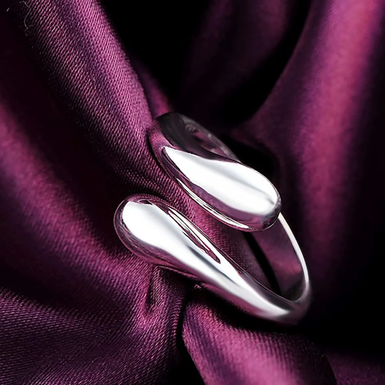 Handmade Hammered Wide Silver Ring for Women Boho Thumb Bnad Open Adjustable StatementRing Jewelry Gift