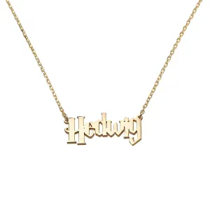 Harry Name Necklace, Personalized Name Necklace for Wizard Fans, Magical Custom Name Necklace, Potter Fans, Birthday Gift, Christmas Gift, Name Necklace for Magic Lovers