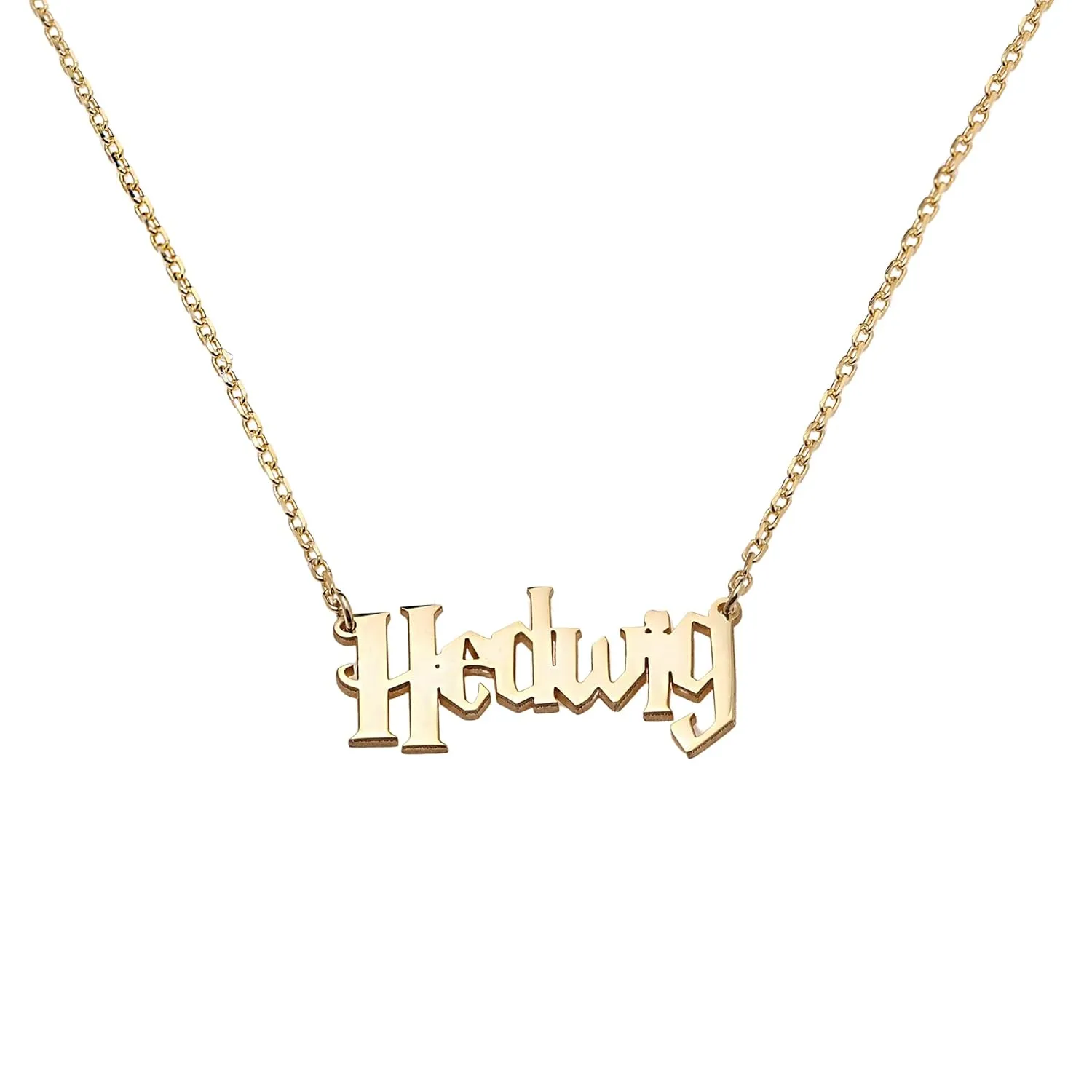 Harry Name Necklace, Personalized Name Necklace for Wizard Fans, Magical Custom Name Necklace, Potter Fans, Birthday Gift, Christmas Gift, Name Necklace for Magic Lovers