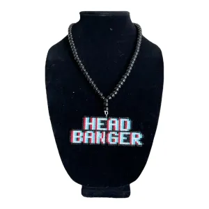 Head Banger Mini Kandi Necklace Festival Rave Costume Event Gear