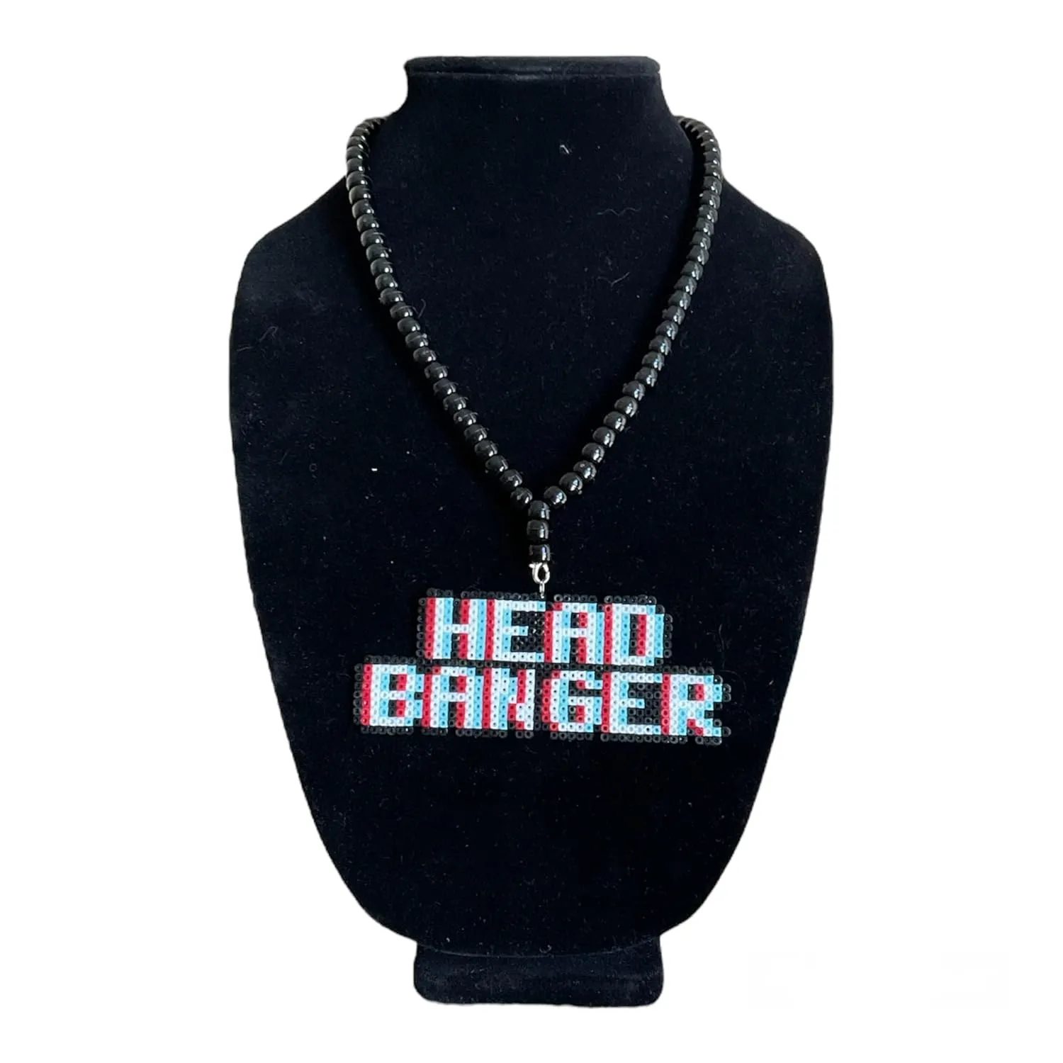 Head Banger Mini Kandi Necklace Festival Rave Costume Event Gear