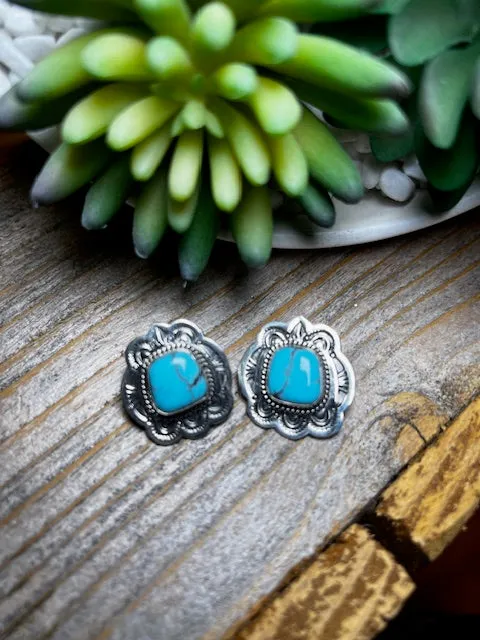 Heidi Sterling Kingman Stud Earrings