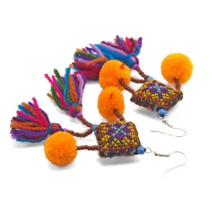 Hilltribe Chrocheted Earrings, P