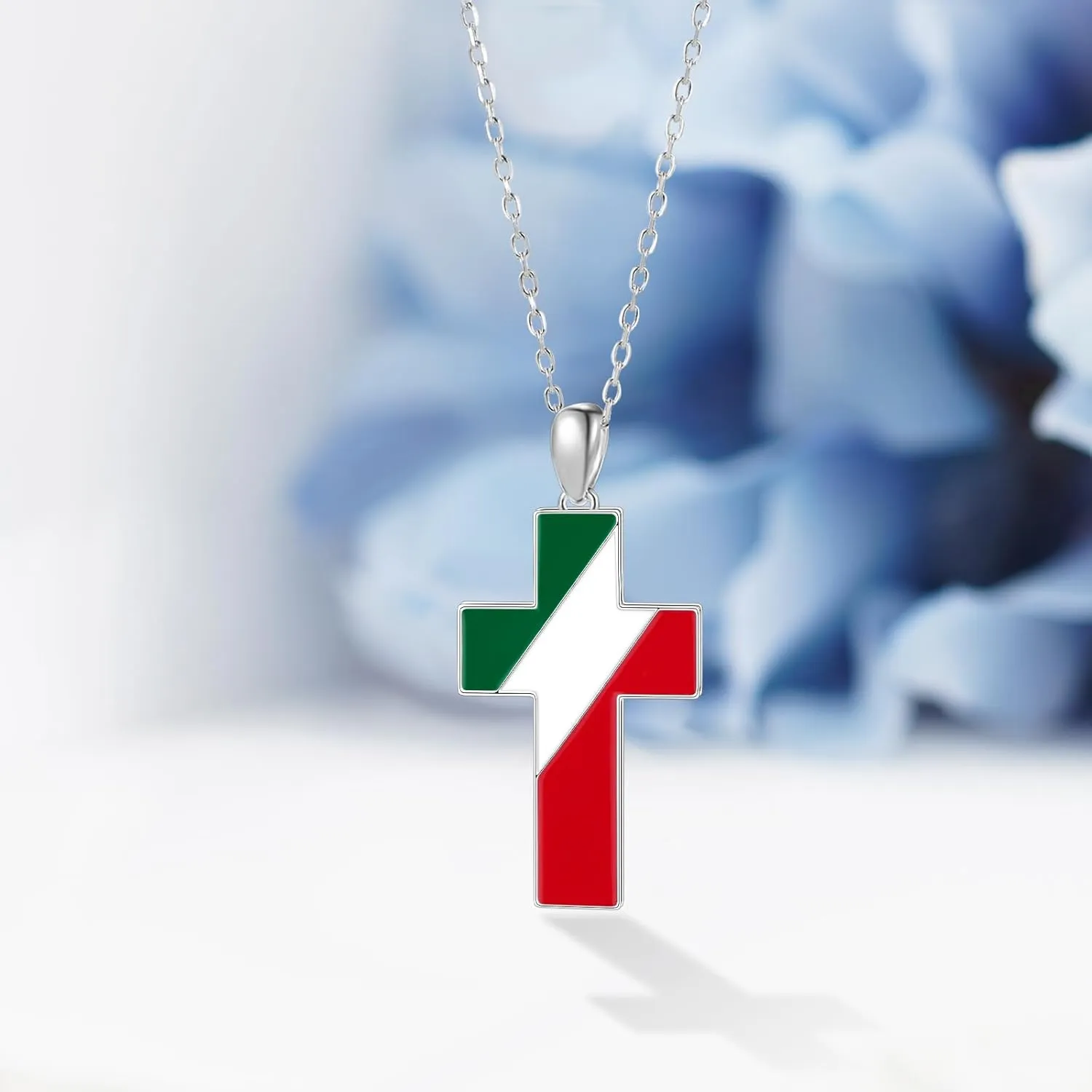 Italian Horn/Italian Flag/Italian Evil Eye/Layered Necklaces 925 Sterling Silver Lucky Italian Horn Necklace Men Italian Jewelry Gifts for Unisex
