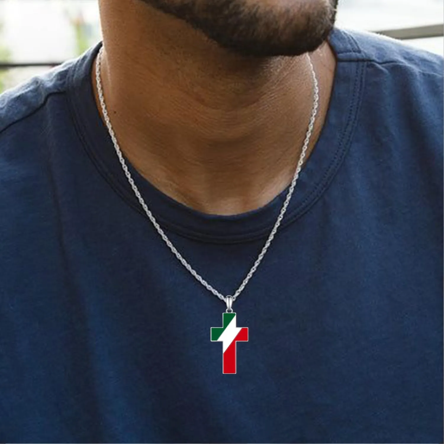 Italian Horn/Italian Flag/Italian Evil Eye/Layered Necklaces 925 Sterling Silver Lucky Italian Horn Necklace Men Italian Jewelry Gifts for Unisex