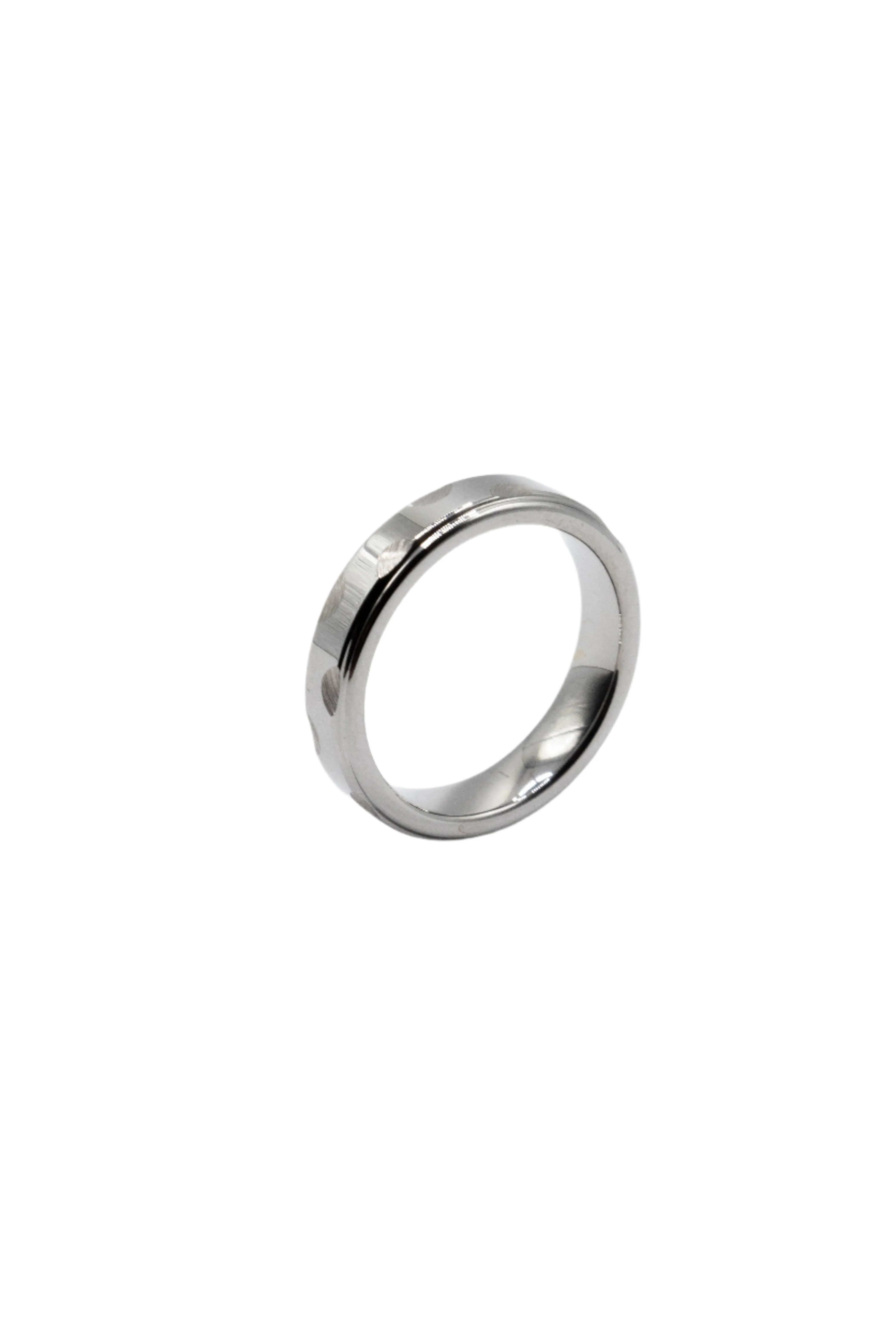 James Scallop Etched Tungsten Band Ring