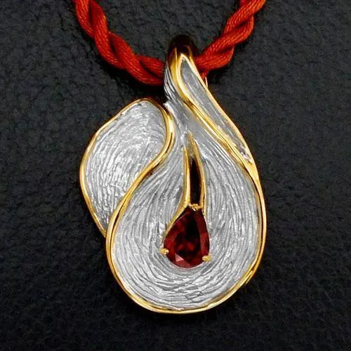 Joy Slice Sterling Silver Pendant