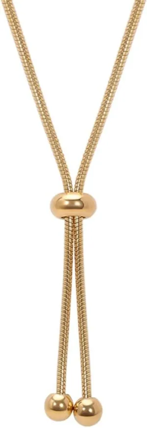 Jude Jewelers Stainless Steel Beaded Adjustable Long Tassel Dress Sweater Chain Necklace