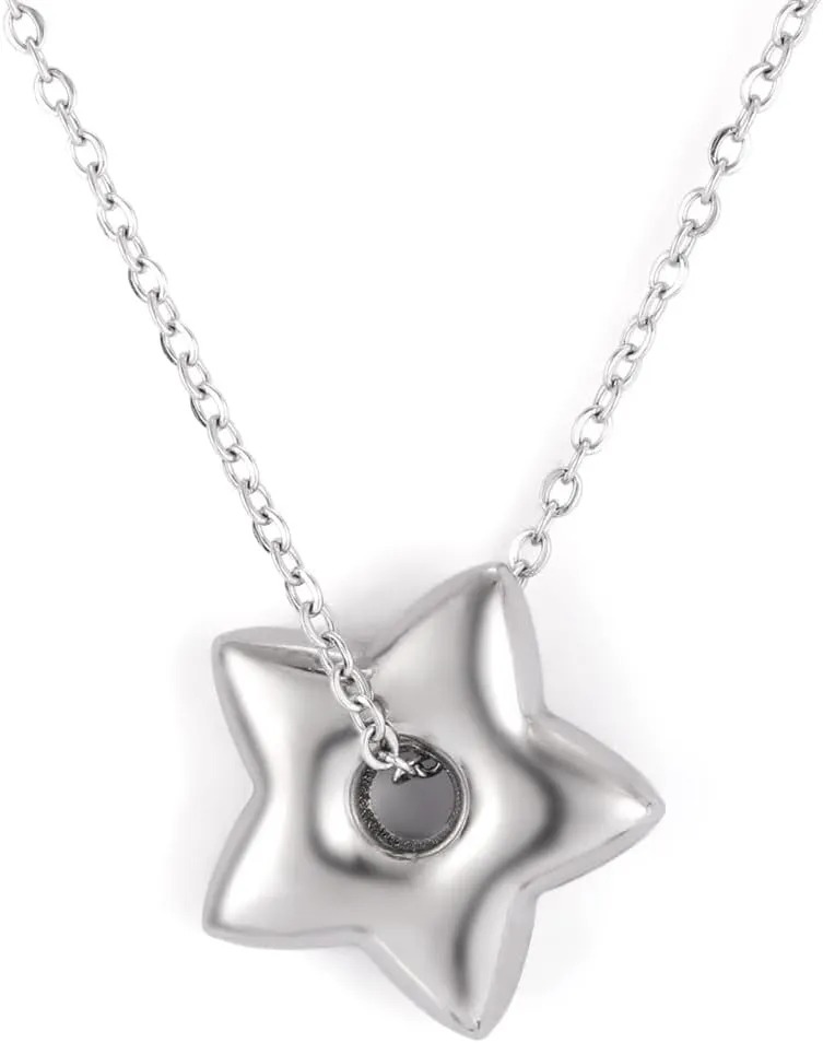 Jude Jewelers Stainless Steel Fat Star Style Wedding Cockail Party School Holiday Necklace
