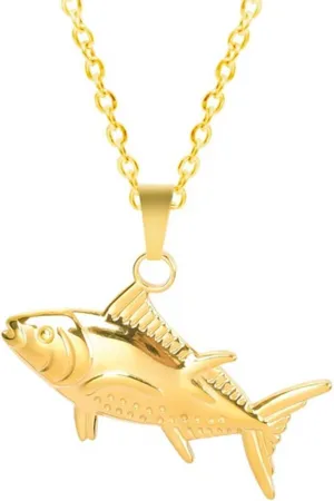 Jude Jewelers Stainless Steel Fish Style Fishing Outdoor Holiday Beach Vacation Necklace