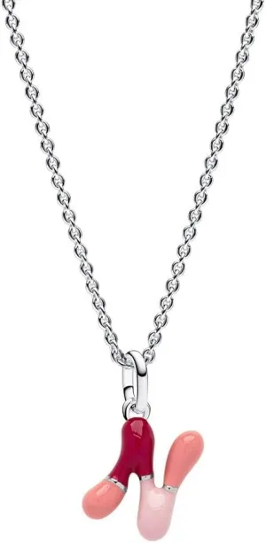 KEQ 925 Sterling Silver Alphabet Drip Set Necklace Initial Letter Pendant Necklace Dainty Charm Initial Necklaces for Women Trendy Chunky Custom Name Necklace Jewelry Birthday Gift for Women Teens Mom Daughter