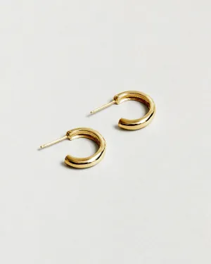 Large Abbie Hoops – Gold Plated