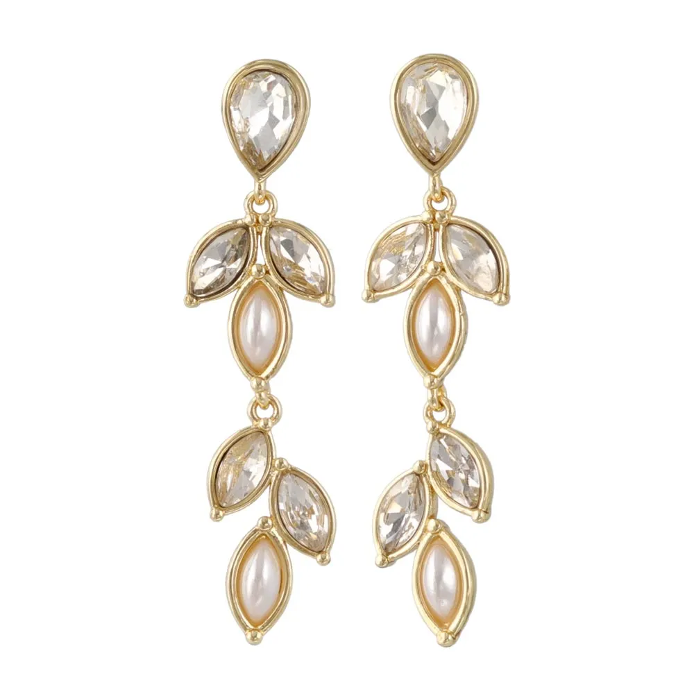 Leafy Ornate Drop Earrings