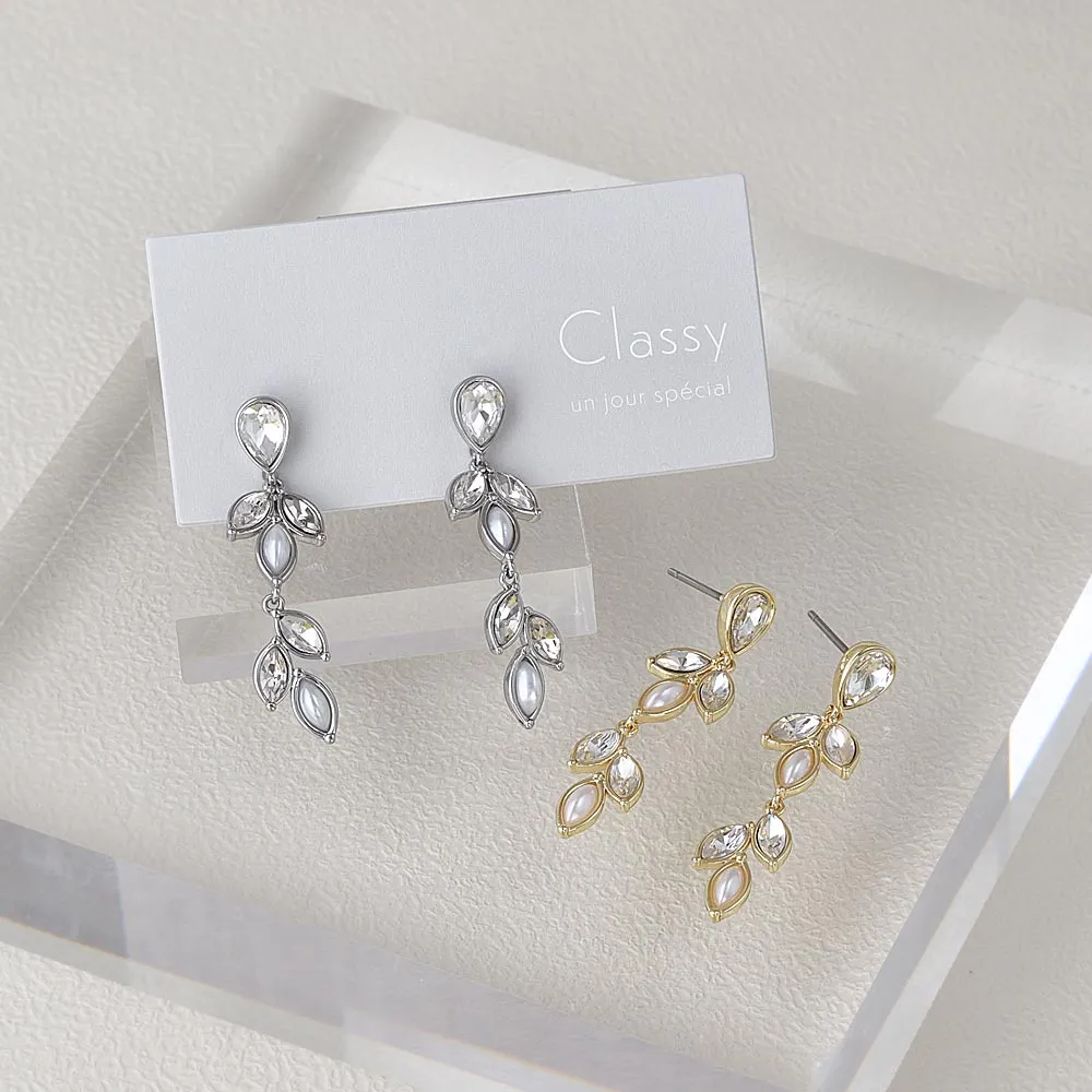 Leafy Ornate Drop Earrings
