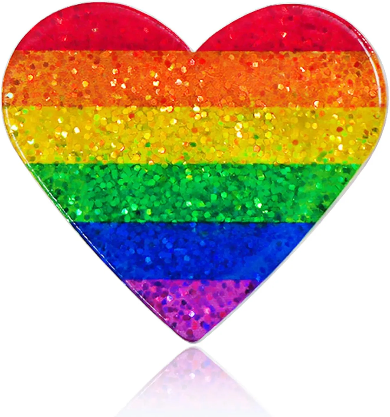 LGBTQ  Pride Pins - Rainbow Heart Flag Lapel Brooch Pin Badge Progress Pride Bisexual Transgender Nonbinary Lesbian Pansexual LGBTQ Accessories for Jackets Backpacks Hats