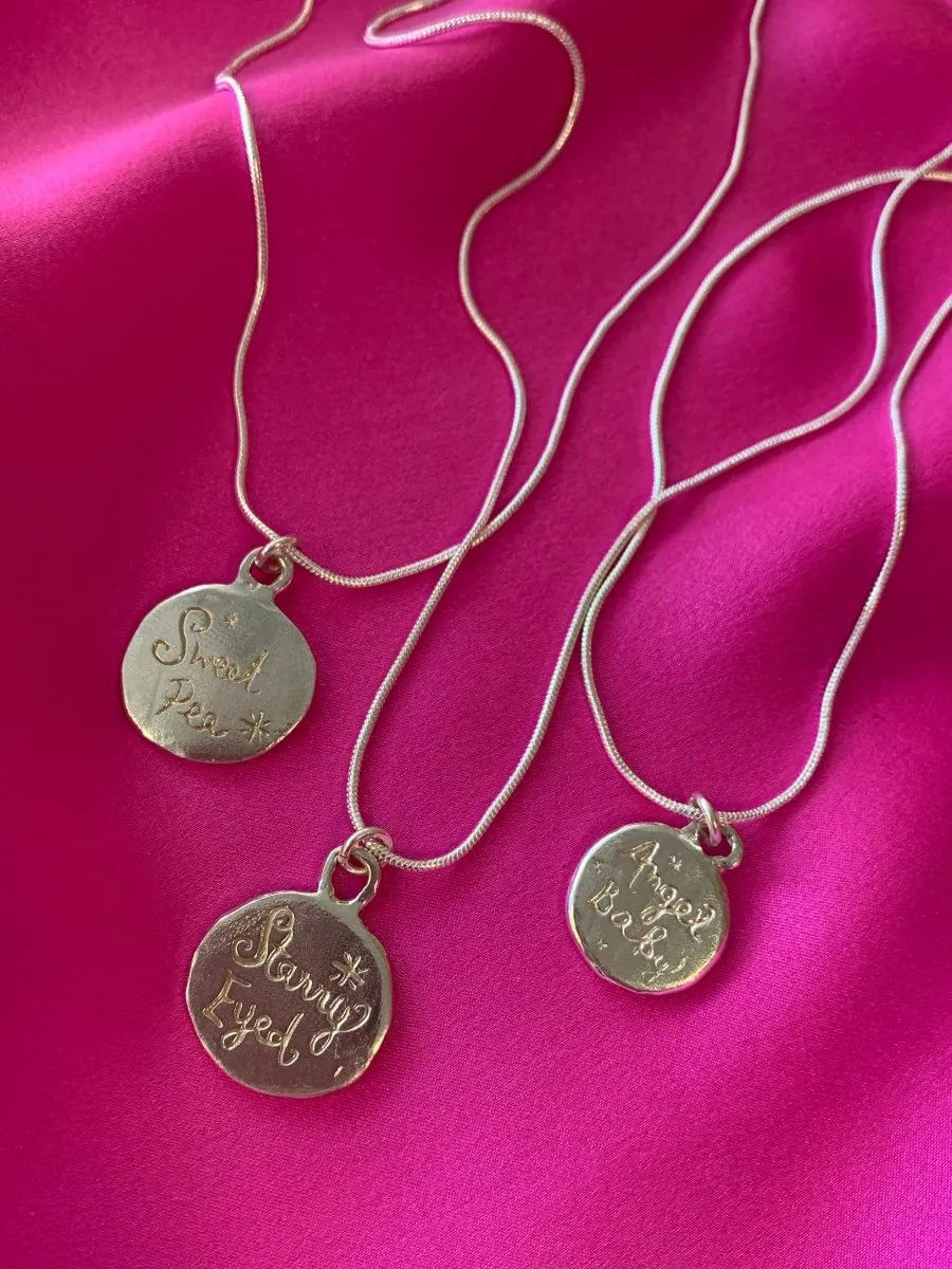 LILOU Gems Medallion Pendant Necklace (Various Styles)