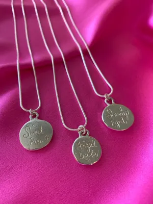 LILOU Gems Medallion Pendant Necklace (Various Styles)