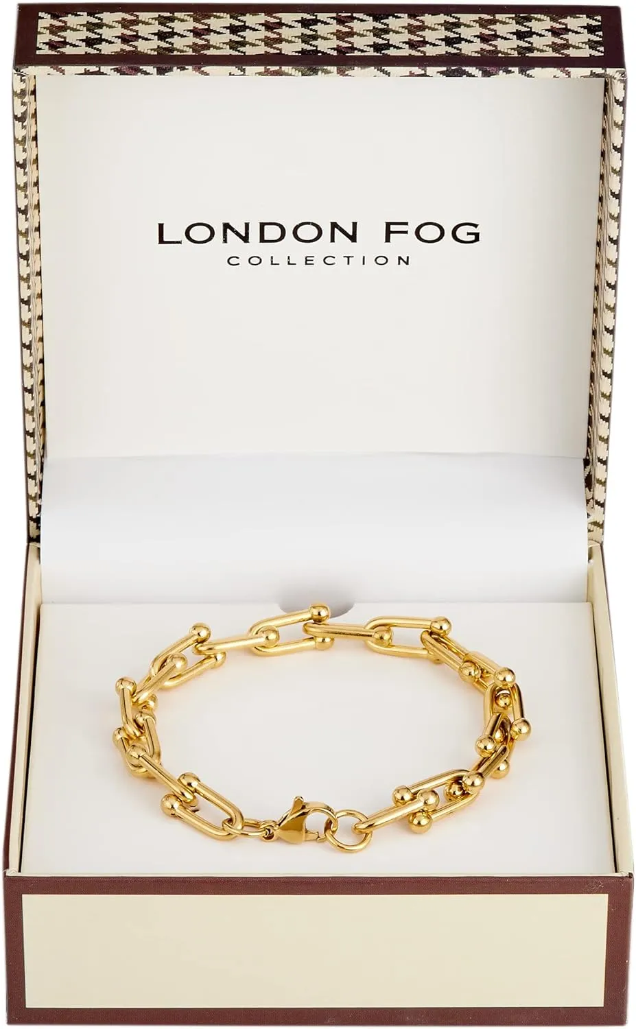 LONDON FOG Horse Bit Silver Plated 7.5 Inch Unisex Bracelet For Him and Her