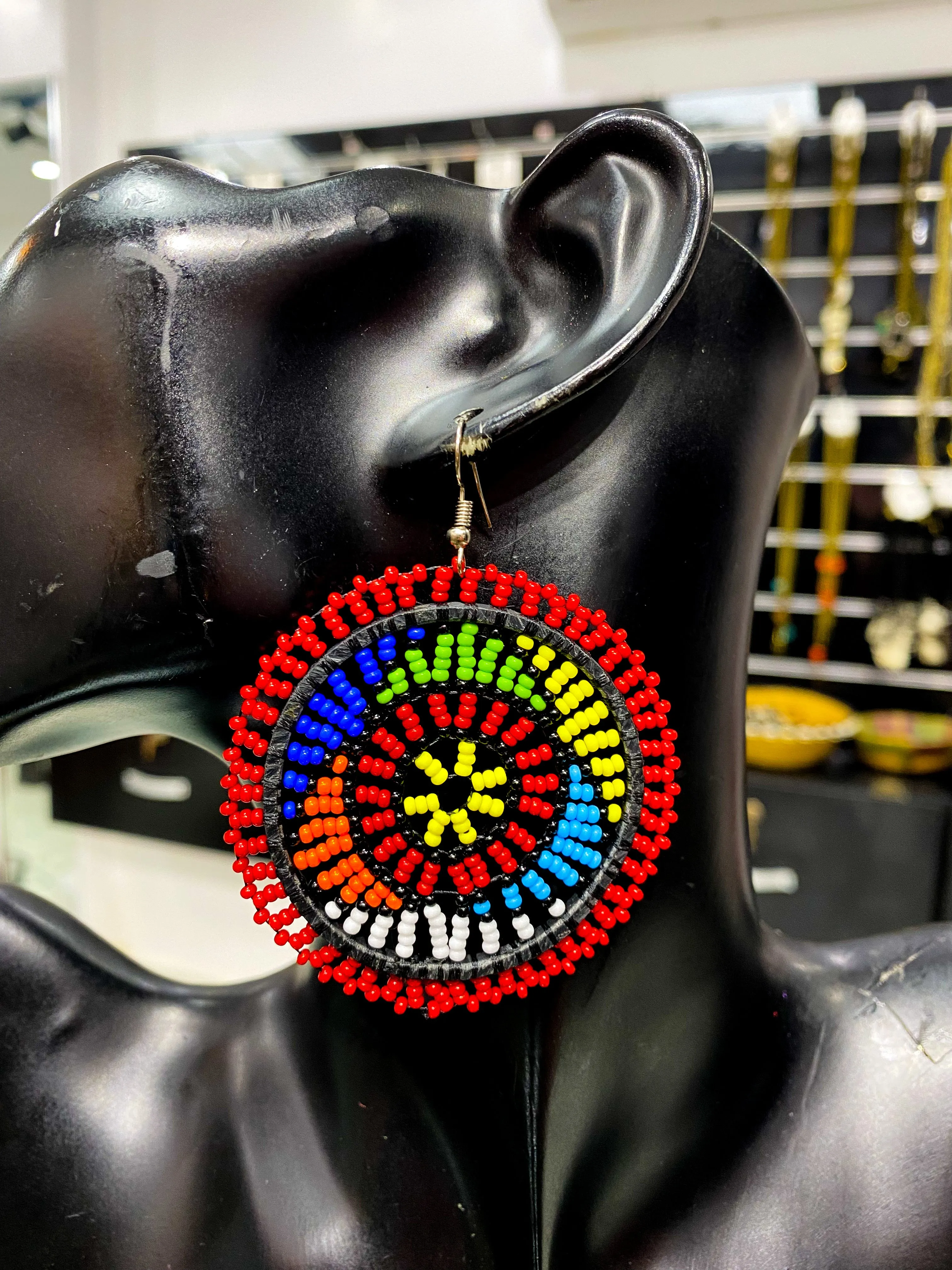 Maasai Round Earrings