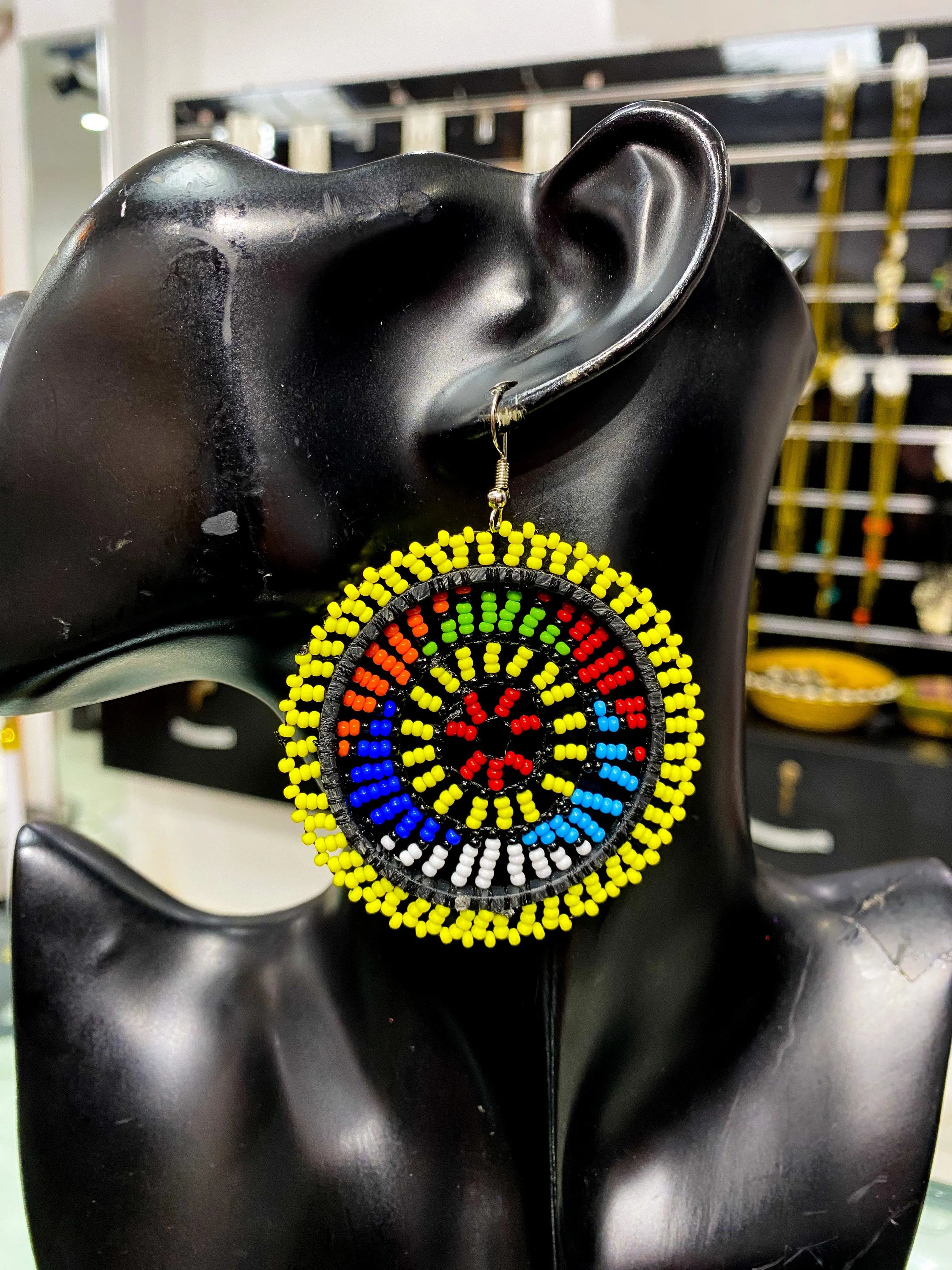 Maasai Round Earrings