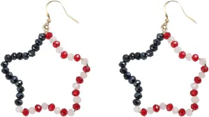 Madison Tyler Americana Collection Jewelry | Red White Blue Star Stud Dangle Earring | 4th of July Earrings | Americana Flag Earrings | Independence Day Earring for Women | MAGA Patriotic Earrings