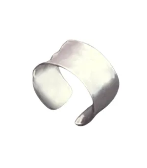 Medium Handcrafted Sterling Silver Ear Cuff
