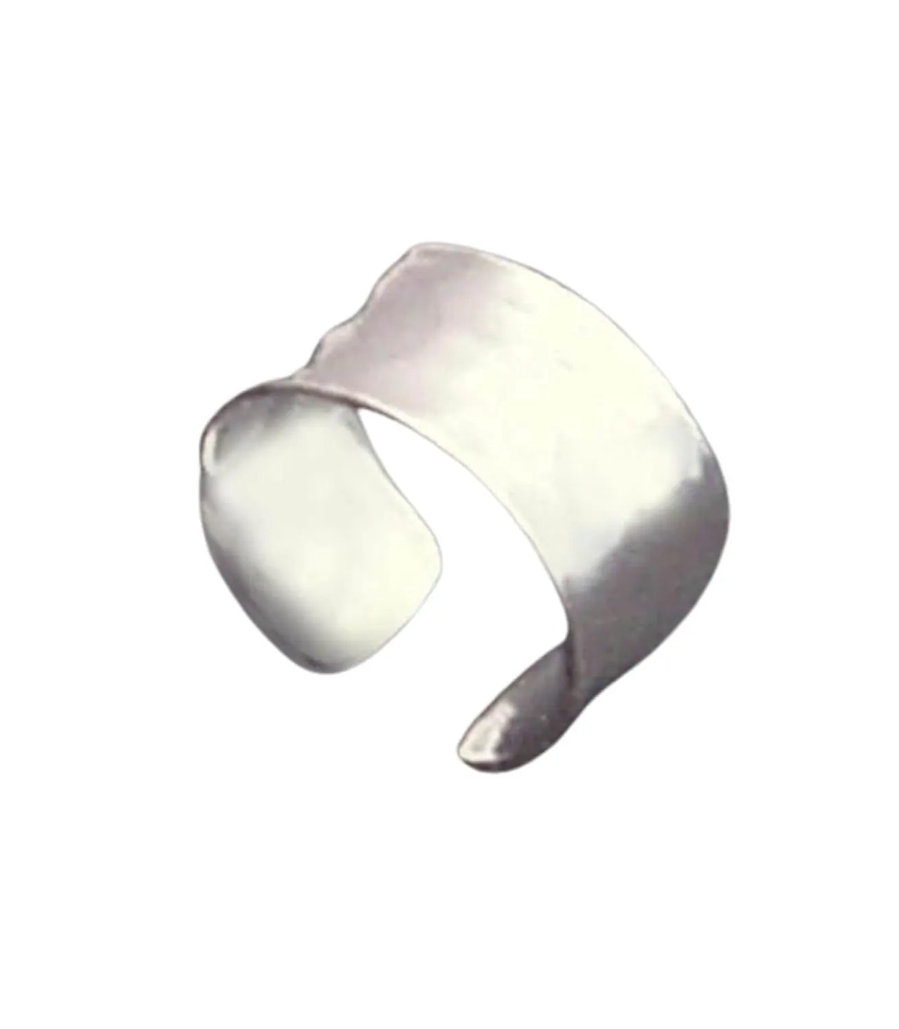 Medium Handcrafted Sterling Silver Ear Cuff