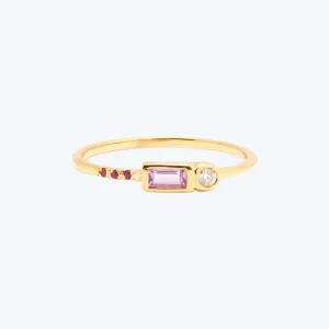 Mercado Stack Ring In Pink Sapphire
