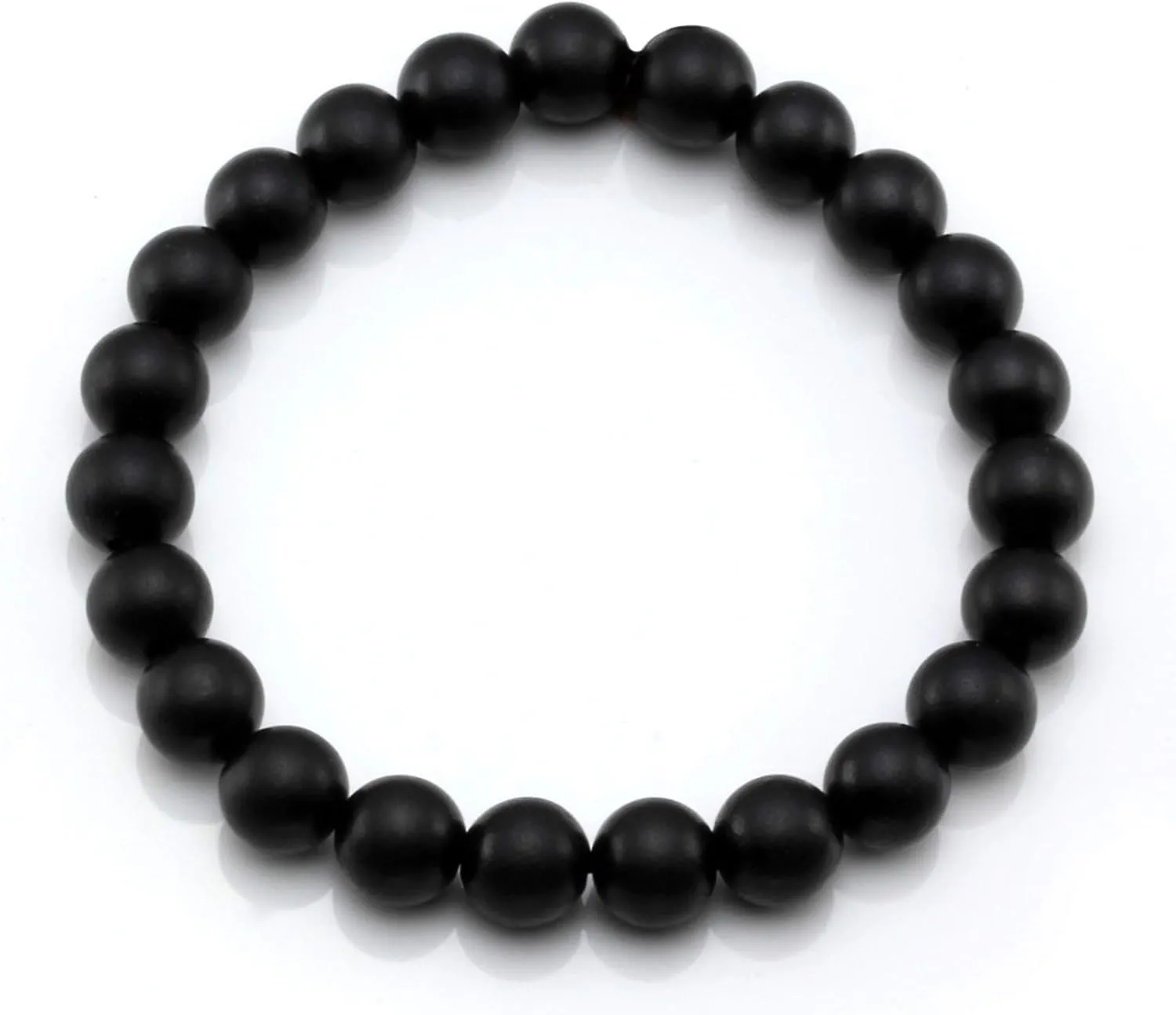 MILAKOO 5Pcs Natural Wood Bracelets with Hematite Stone Cross Religious Tibetan Buddhist Christian Style