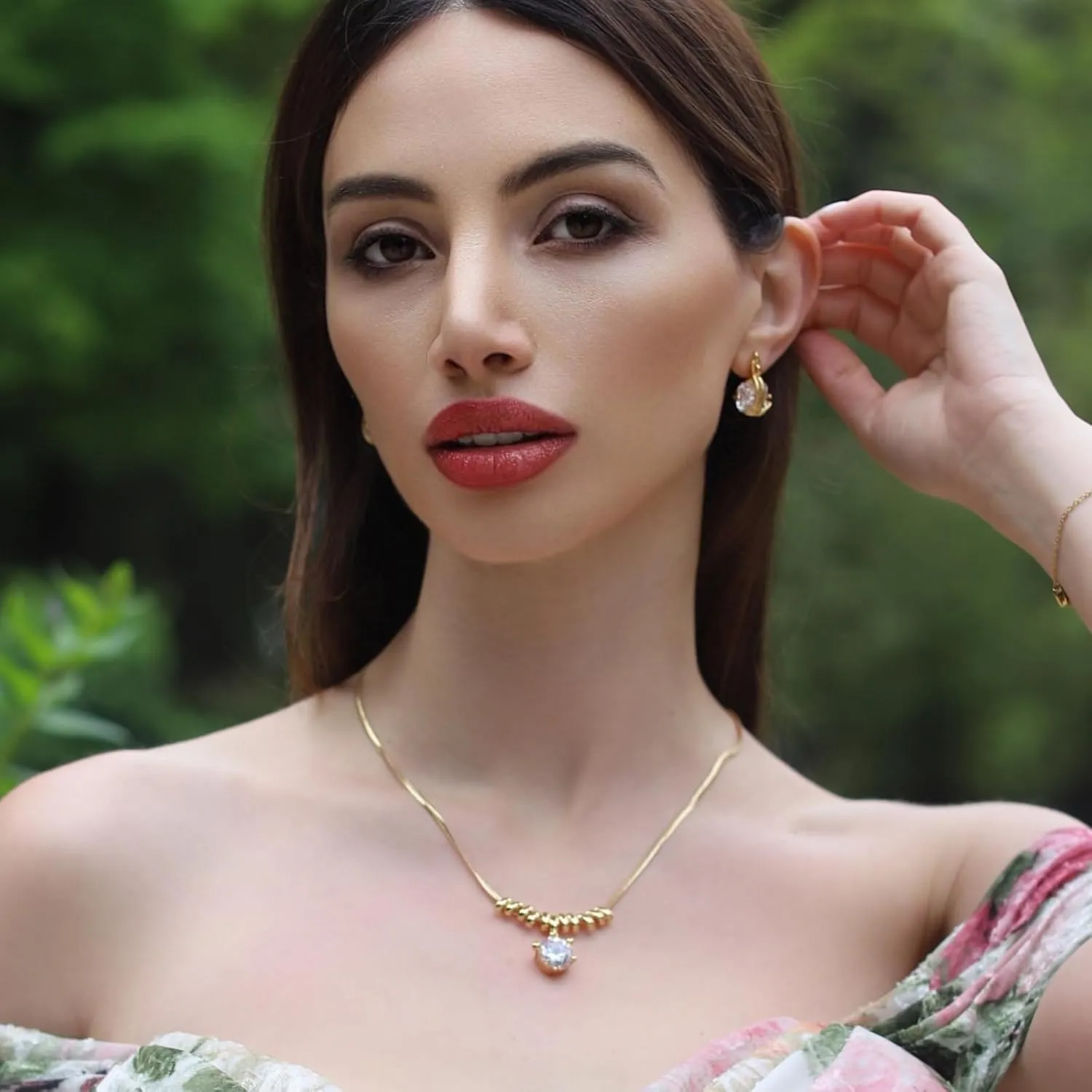 Milan Chiva 14K Gold Square Dangle Hoop Earrings for Women, Plated Small Huggie Hoops Rectangle Hypoallergenic Dainty Dangling Earrings for Women Fashion Jewelry