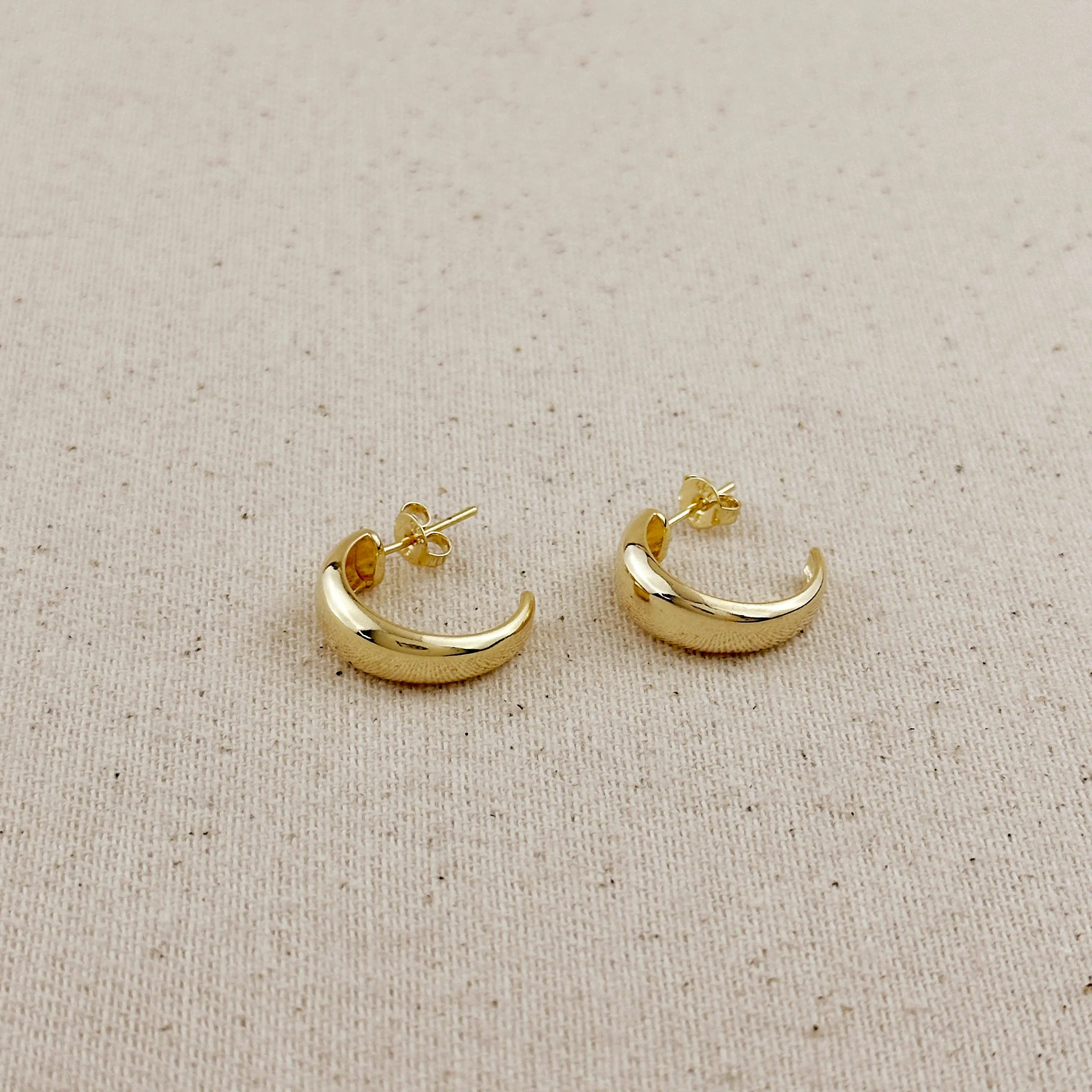 Mini C Hoop Earring