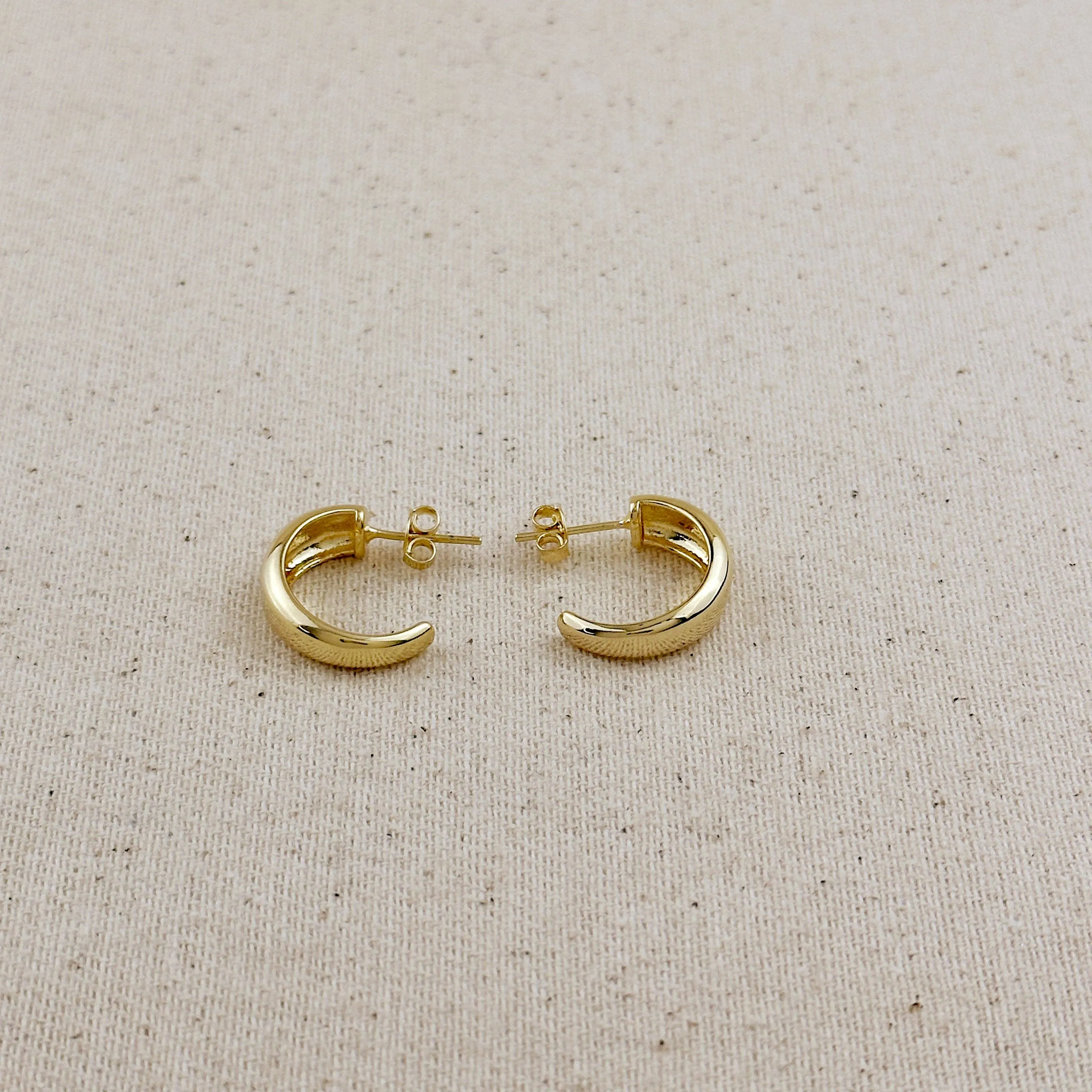Mini C Hoop Earring