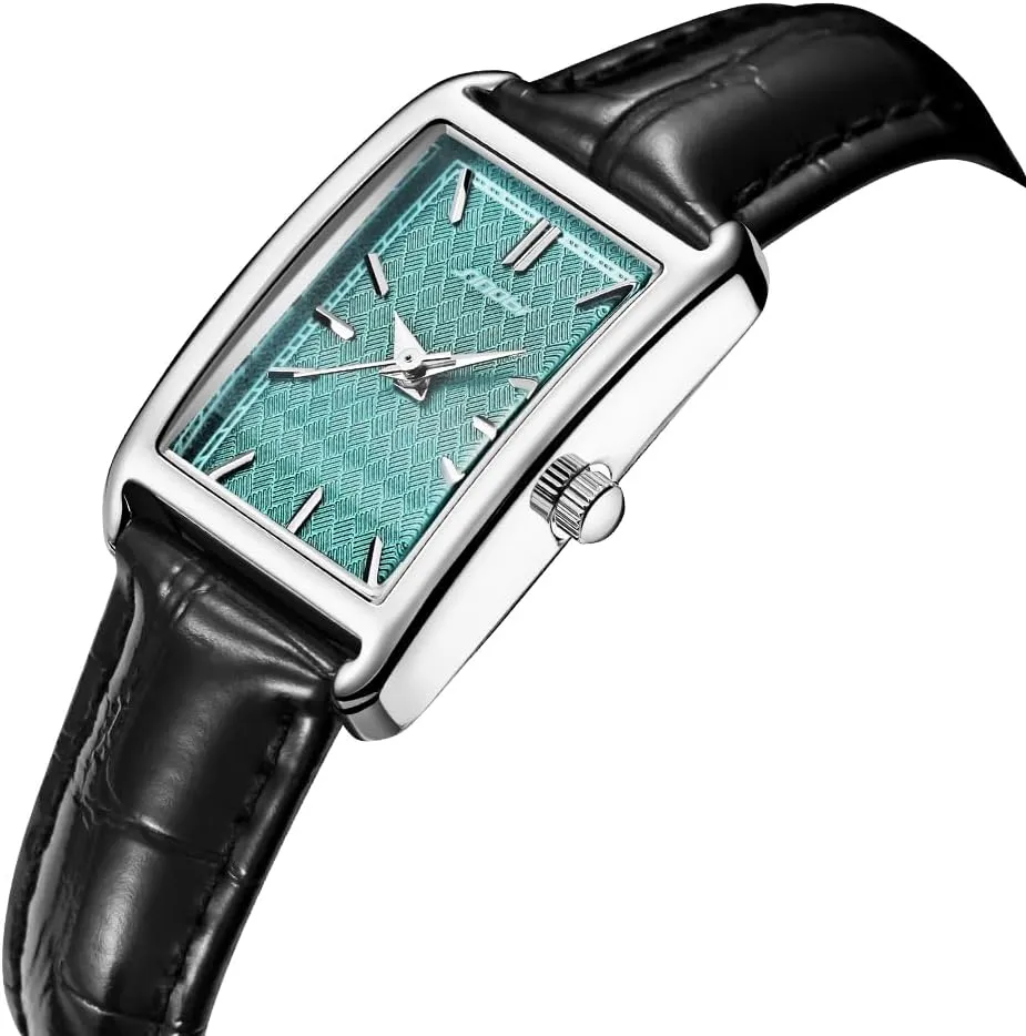 Minimalist Causal Square Watch for Women Leather Strap Watch