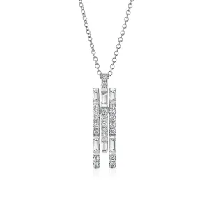 Minimalist Diamond Drop Pendant