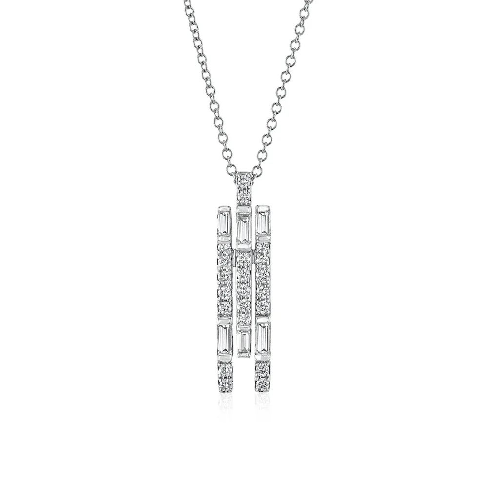 Minimalist Diamond Drop Pendant