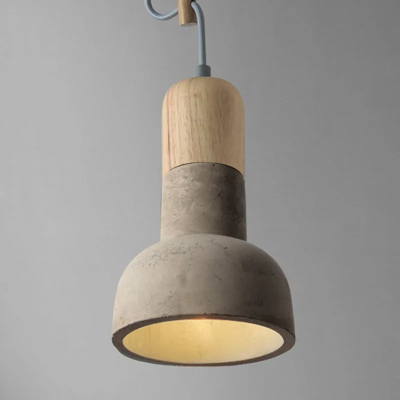 Minimalist Dining Room Ceiling Lamp - Flashlight Inspired Design - Cement - 1��Head Ceiling Lighting