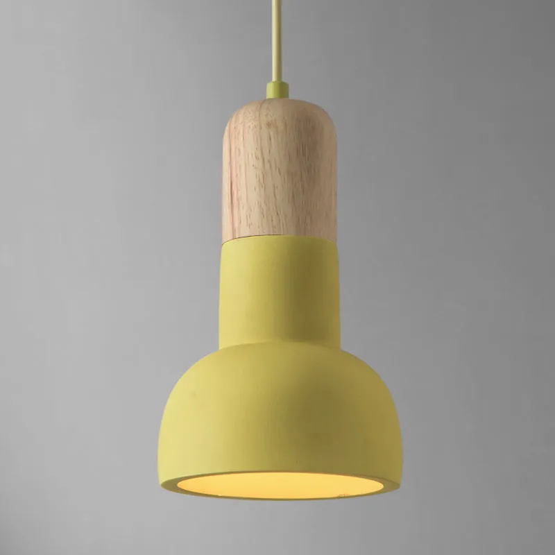 Minimalist Dining Room Ceiling Lamp - Flashlight Inspired Design - Cement - 1��Head Ceiling Lighting